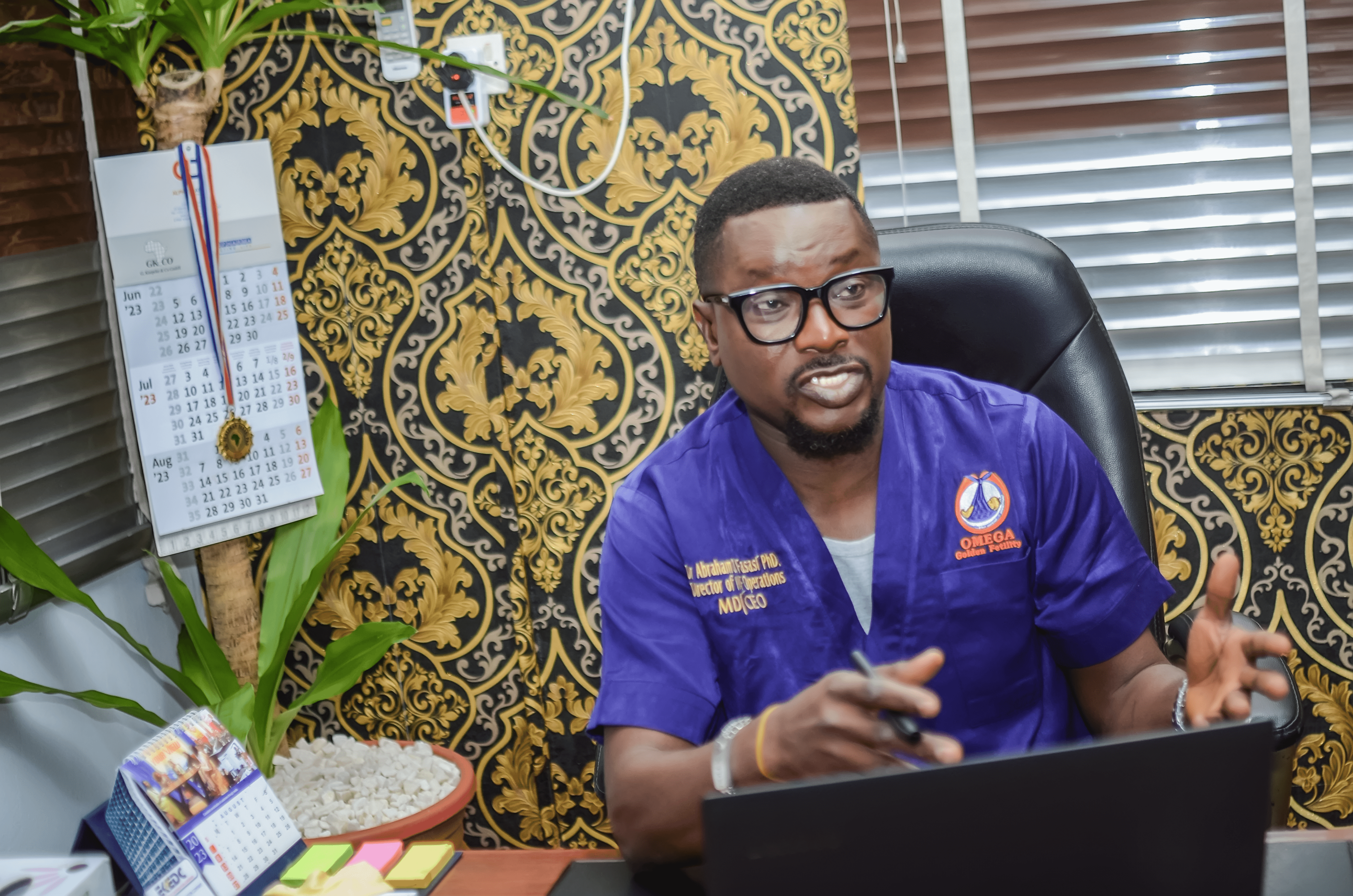Dr. Abraham Fasasi, director of embryology services at the Omega Golden Fertility Clinic in Lagos